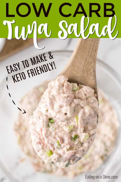 Keto tuna salad recipe - simple and easy keto tuna salad Low Carb Tuna Salad, Tuna Salad Sandwich Recipe, Keto Tuna Salad, Keto Tuna, Salad Sandwich Recipe, Salad Recipes Low Carb, Tuna Salad Sandwich, Salad Lunch, Keto Lunch Ideas