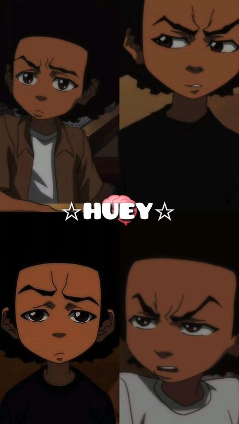 Heuy Freeman, Huey Freeman Pfp, Huey Freeman Wallpaper, Boondocks Wallpaper Iphone, Huey Boondocks, Boondocks Wallpaper, Boondocks Pfp, Boondocks Characters, Riley Boondocks