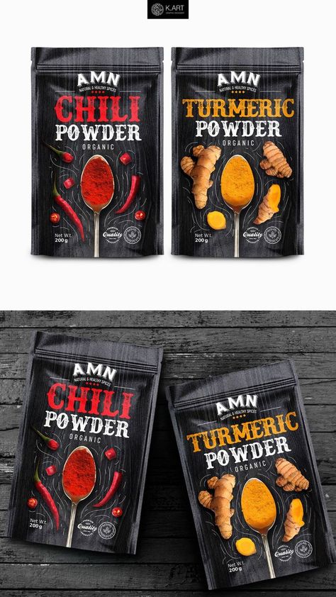 A packaging can make the product alive with its creative illustration, font style and suitable color that all the make the packaging look great and appealing which increase the brand recognition.
#packagingdesign #creativepackagingdesign #packagingdesign #spicespackging #foodpackagingdesign #foodpackaging #bestcreaivepackaging #chilipowderpackaging #bestpackaging #premiumpackaging Spices Packaging Design, Chip Packaging, Organic Turmeric Powder, Packaging Snack, Packaging Design Ideas, Spices Packaging, Premium Spices, Packaging Template Design, Graphic Design Ideas