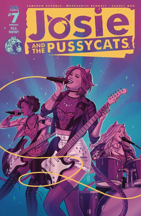 JOSIE & THE PUSSYCATS #7 CVR B JEN BARTEL Jen Bartel, Archie Comics Riverdale, Loved Drawing, Josie And The Pussycats, Jem And The Holograms, Archie Comics, Geek Girls, Comic Book Covers, Creative Drawing