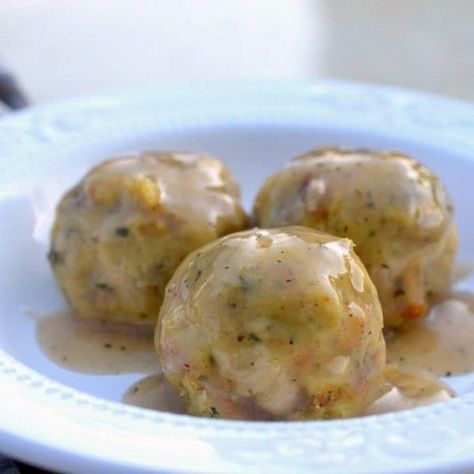 Chef Ina Garten Recipes Fans | "Been making this dish for 40 plus years | Facebook Leftover Turkey Stuffing Balls, Thanksgiving Turkey Stuffing, Turkey Balls, Stuffing Balls Recipe, Turkey Stuffing Recipes, Leftover Thanksgiving, Stuffing Balls, Easy Salsa Recipe, Thanksgiving Leftover Recipes