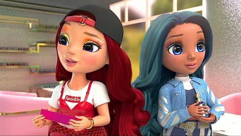 Rainbow High Ruby And Skyler, Ruby, Rainbow, Disney Princess, Dolls, Disney Characters, Disney, Fictional Characters