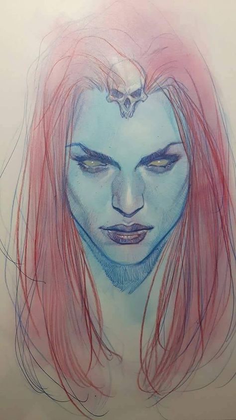 Mystique by Ben Oliver * Super Hero Comic Art, Marvel Art Style, Comic Hair, Comic Woman, Raven Darkhölme, Raven Darkholme, Marvel Comics Characters, Ben Oliver, Marvel Comics Artwork