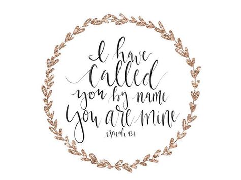 He has called you by name, and you are His. He knows you, He loves you, and calls you His own! #biblelettering #shepaintstruth #letteringHislove Baptism Quotes, Dedication Quotes, Dedication Ideas, Faith Scripture, Baptism Cards, Gospel Message, Baby Dedication, Planner Art, Bible Promises