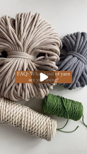 Iga | Modern crochet patterns and tips | Handmade home decor on Instagram: "I get this question every day, so the answer deserves a separate post. It is most often used for macrame, but I love crocheting with it! 😊

I use 9mm cord most often for baskets. 5mm cord for baskets, trivets, key chains and handbags. 3mm cord for coasters and placemats, and 2mm cord for coasters and various small accessories. 

Of course, sometimes I use other cords and yarns, but braided cords are definitely my favorite! 😁

Have you tried braided cotton cords?

______________
Crochet patterns for the items shown in the video are available. 
Check the link in my bio 😊 

Follow -> @igacrochet for crochet inspirations, beginner friendly crochet patterns and tips💫

#crochet #crocheting #crochetgirl #crochetlover Beginner Friendly Crochet, Modern Crochet Patterns, Placemats Patterns, Crochet Girls, Knitting And Crochet Patterns, Crochet Lovers, Modern Crochet, Macrame Cord, Crochet Coasters