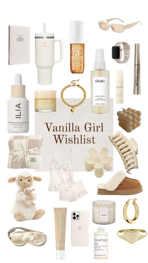 Vanilla Girl Wishlist🤍 #vanillagirlasthetic #vanilla #aesthentic #vanillagirlguide #wishlist Vanilla Girl Wishlist, Aesthetic Amazon Finds, Girl Wishlist, 30 Aesthetic, Aesthetic Amazon, Girly Christmas Gifts, Christmas Wish List, Cute Gifts For Friends, Vanilla Girl