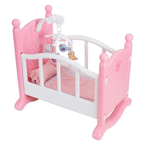 You & Me Doll Rocking Cradle - Toys R Us - Toys "R" Us Baby Doll Crib, Baby Doll Furniture, Rocking Cradle, Baby Doll Nursery, Doll Crib, Baby Doll Toys, Princess Toys, Baby Alive Dolls, Toy Cars For Kids