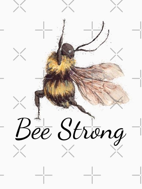 "Bee Strong with Yoga " T-shirt for Sale by RAwamleh | Redbubble | art digitalart artist t-shirts Bee Butts Tattoo, Bee Strong Tattoo, Bee Doing Yoga, Yoga Bee, Bee Yoga, Watercolor Bugs, Yellow Jacket Bee, Bee Strong, Bee Illustrations