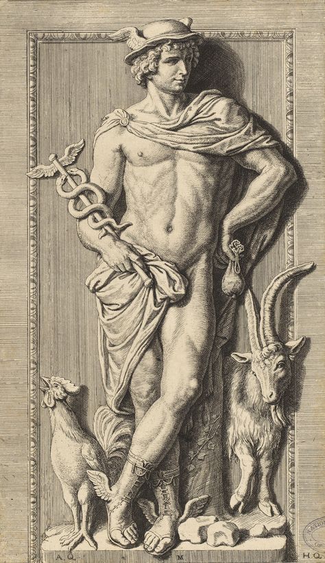 Hermes Art Greek Mythology, Hermes God Art, Mercury Mythology, Hermes Drawing, Mercury Hermes, Mercury God, Hermes Mythology, Hermes Tattoo, Hermes Art