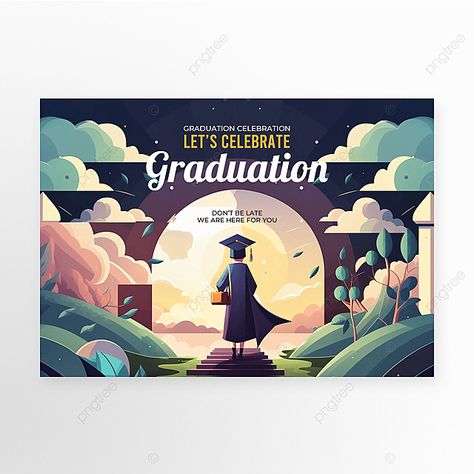 cartoon white cloud student back view graduation ceremony poster Graduation Canvas Ideas, Graduation Designs Ideas, Graduation Poster Design, Graduation Poster Ideas, Graduation Posters, Graduation Canvas, Bed Fort, Selfie Frame, Graduation Poster