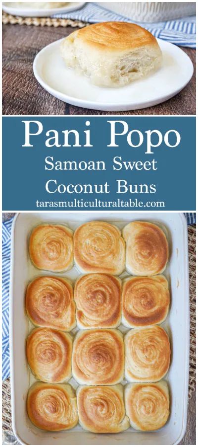 Poni Popo Recipe, German Buns Samoan Recipe, Pani Popo Recipe Samoan, Samoan Recipes Authentic, Panipopo Recipe, Small Gathering Food Ideas, Coconut Buns Recipe, International Breads, Pani Popo