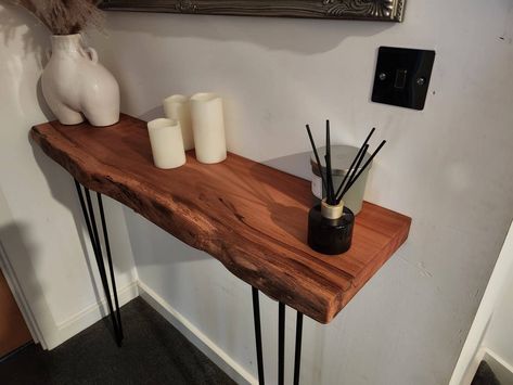 Stunning Slimline Live Edge Solid Spalted Beech Entryway Table - Etsy UK