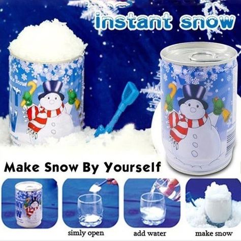 Artificial Instant Snow Christmas Decoration DIY Snow Fluffy Snow, Instant Snow, Christmas Decoration Diy, Diy Snow, Artificial Snow, Saint Lucia, How To Make Snow, Snow Christmas, Pinup Art