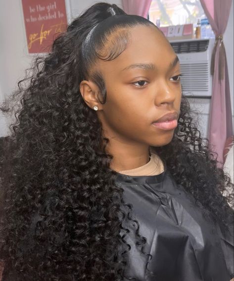 Cute Ponytail Styles, Sleek Ponytail Hairstyles, Hair Twist, Blow Dry Hair, Cute Box Braids Hairstyles, Twist Styles, Hair Twist Styles, Pretty Braided Hairstyles, Black Curly Hair