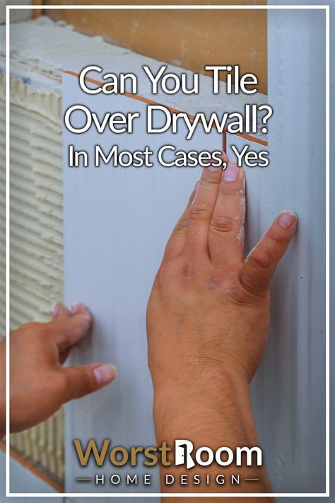 Can You Tile Over Drywall? In Most Cases, Yes How To Tile A Wall, Tiling Kitchen, Knockdown Texture, Sheet Rock Walls, How To Lay Tile, Tile Board, Drywall Mud, Drywall Repair, Tile Texture