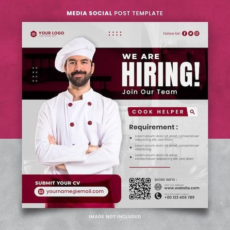 #Hiring_Advertisement #Recruitment_Poster_Design #Helper_Jobs #Hiring_Poster Job Ads Design, Job Posting Template, Job Advertisement Design, Hiring Post Design, We Are Hiring Poster Design, We Are Hiring Creative Poster Design, Hiring Advertisement, We Are Hiring Poster, Job Hiring Poster