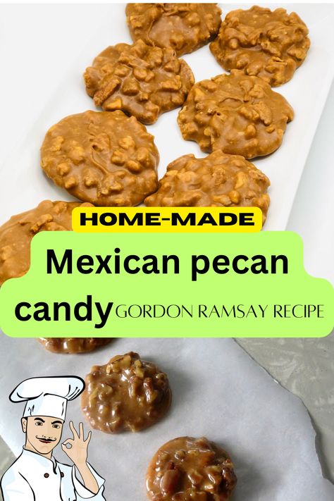 Who can say no to Mexican candy, amigos? I get to indulge in some seriously yummy treats that are a breeze to whip up and totally indulgent. This particular Mexican candy has pecans, and it's a total game-changer! There are plenty of variations of Mexican candy, but today, we're diving into this one! Check out the link for a free recipe. #gordonramsayrecipe #homemaderecipe #mexicanpecancandy #candy #cookingrecipes91 Mexican Pecan Candy, Pecan Candy Recipe Evaporated Milk, Mexican Candy Recipes, Spicy Mexican Candy, Mexican Cuisine Recipes, Mexican Candies, Pecan Candy, Praline Candy, Candied Pecans Recipe