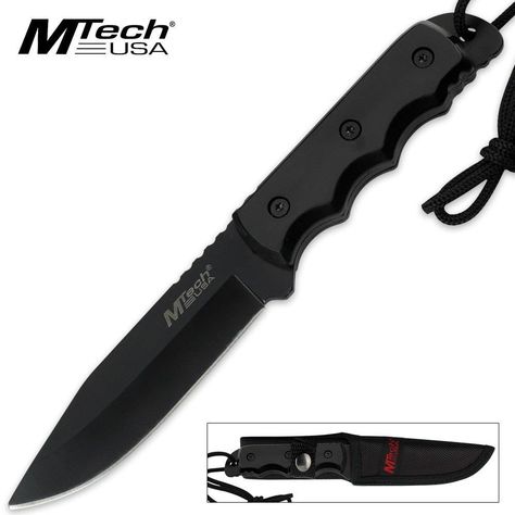 MTech USA MT-20-35 Series Fixed Blade Knife -- Check this awesome product by going to the link at the image. Camping Outfits For Women, Outdoor Gadgets, Drop Point, Hunting Trip, Camp Knife, Pink Plastic, Camping Survival, Fixed Blade Knife, Black Stainless Steel