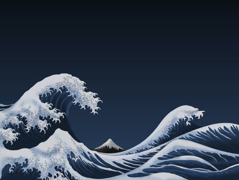 The Great Wave of Kanagawa painting #Artistic The Great Wave off Kanagawa #Water #Wave #720P #wallpaper #hdwallpaper #desktop Hokusai Paintings, Desktop Background Nature, Ocean Wave Painting, Twitter Backgrounds, Japan Painting, The Great Wave, Desktop Wallpaper Art, Japanese Waves, Waves Wallpaper