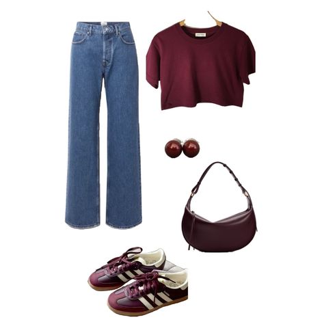 Taste for the cherry, we all need to take a bite 🍒 This autumn go for the cherry red color and up your style 💃🏻 Pair a denim with a cropped cherry t-shirt/top and the adidas sambas and you can never go wrong. #fashion #trending #trend #outfit #style Cherry Red Color, Adidas Sambas, Outfit Style, Adidas Samba, Cherry Red, Shirt Top, T Shirt Top, Red Color, Cherry