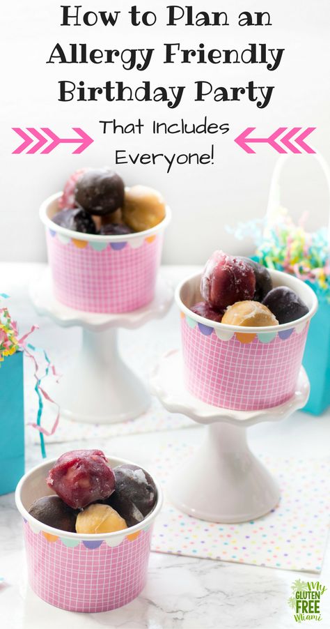 Birthday's are a fun occasion, but allergies may leave some left out. Use these tips to plan an allergy friendly birthday party where everyone is included! via @GLUTENFREEMIAMI Allergy Free Party Food, Allergy Friendly Party Food, Dairy Free Birthday Party Food, Birthday Foods, Mom Inspo, Birthday Recipes, Bbq Sauce Ingredients, Birthday Extravaganza, Kids Birthday Party Food