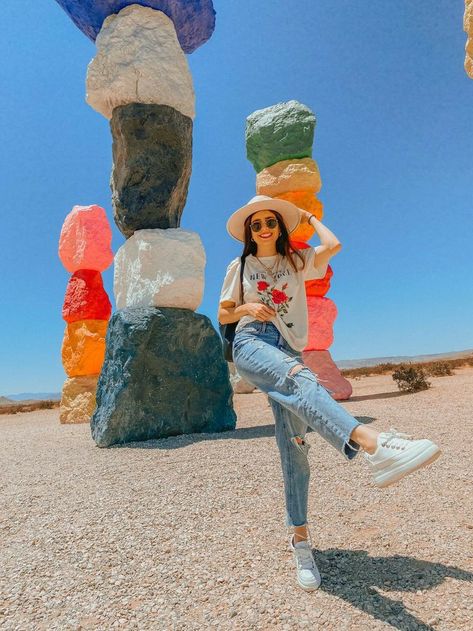 7 Magic Mountains Las Vegas Photoshoot, Seven Mountains Las Vegas, 7 Magic Mountains Photoshoot, Seven Magic Mountains Photo Ideas, 7 Magic Mountains Las Vegas, Magic Mountains Las Vegas, 7 Magic Mountains, Utah Aesthetic, Mountains Photoshoot