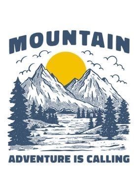 Vintage Mountain Illustration, Mountain Graphic Design Illustration, Mountain Logo Design Ideas, Outdoor Tshirt Design, Mountain Packaging, Mountain Illustration Design, Mountain Shirt Design, Mountain Graphic Design, Outdoor Illustration