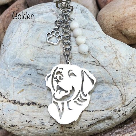 Chien Golden Retriever, Animal Themed Jewelry, Luxury Dog Collars, Pet Keepsake, Pet Jewelry, Homemade Lip Balm, Dog Keychain, Dog Pendant, Dog Jewelry