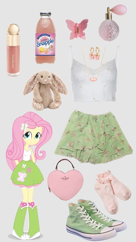 fluttershy inspired outfit:) #outfit #outfitinspo #mylittlepony #mlp #fluttershy Fluttershy Cosplay, Kida Disney, Mlp Fluttershy, Twilight Outfits, My Little Pony Costume, Disney Bound Outfits, Cartoon Outfits, Cute Halloween Costumes, Mlp My Little Pony