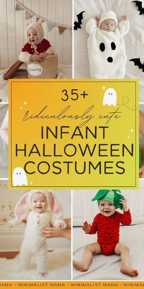 On the hunt for unique baby Halloween costumes? These infant Halloween costumes are beyond adorable - and a must to add to your list of baby’s first Halloween ideas! With plenty of DIY baby Halloween costumes as well as some super easy Amazon picks, including options for both boys and girls - these are our top picks for Halloween 2024! (SAVE to your baby costumes, newborn halloween costumes or toddler halloween costumes board for later!) Doc Band Halloween Costume, Infant Flower Costume, Infant Ghost Costume, 10 Month Old Costume Halloween, Halloween Costumes With A Newborn, 3 Month Halloween Costume Girl, Twin Newborn Halloween Costumes, Pumpkin Pregnant Costume, Infant Costumes Girl