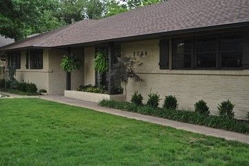 60's Ranch Remodel traditional-exterior Prairie Ranch Exterior, Rambler Exterior, Ranch Remodel Exterior, Ranch Style Home Remodel, 60s Ranch, 1960s Home Remodel, Michigan Cottage, House Additions, Yard Remodel