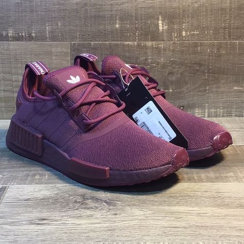 Adidas - Nmd_r1 W Gx8384 Maroon Brand New Shoes In Original Box, Slightly Damaged. Never Worn. No Rips, Tears, Or Stains. Smoke Free Environment. Ships Carefully Packaged And Boxed Right Away. Let Us Know If You Have Any Questions! Gx8384 If You’re Interested In Multiple Pairs From Our Closet We Offer Bundle Deals So Feel Free To Look Around, Like, And Bundle! Adidas Shoes Nmd, Adidas Originals Shoes, Adidas Shoes Originals, Adidas Nmd R1, Nmd R1, Adidas Nmd, Shoes Adidas, Christmas Wishlist, Training Shoes