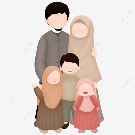 Muslim Family Aesthetic, Muslim Stickers, Happy Family Art, Islamic Family, Butterfly Life Cycle Craft, Ramadan Planner, Life Cycle Craft, Sisters Drawing, Family Stickers