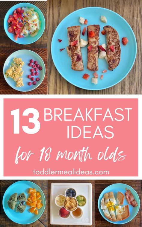 A list of 18 month old toddler breakfast ideas based on what my toddler has been eating this month! I’ll be the first to admit that breakfast is not my favorite meal of the day to spend time in the kitchen preparing an elaborate meal. But, there are some ways to feed your toddler a quick and nutritious breakfast without a lot of time and effort. Toddler Breakfast Ideas, 12 Month Baby Food, Easy Toddler Lunches, Toddler Meal Ideas, Baby Breakfast, Easy Toddler Meals, Toddler Dinner, Toddler Breakfast, Breakfast Prep