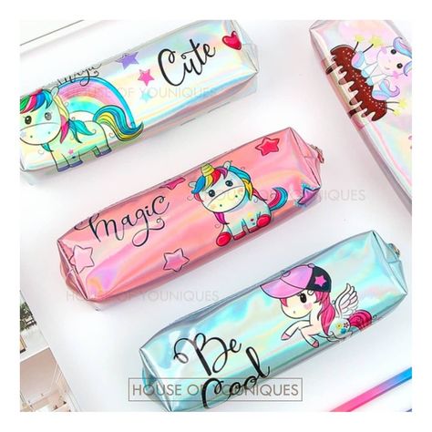 Holographic Laser Pencil Case Unicorn  pouch 

Handles For Girl Student High Quality 
 Pencil Box Bag School  Supply Stationery Kawaii Pencil Case, Fabric Pencil Case, Kawaii Pencil, Unicorn Life, Camera Drawing, Kawaii School, Kawaii School Supplies, Pencil Box, Unicorn Lover