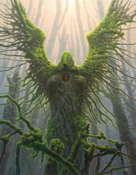 The angel of nature Nature Spirits, Forest Spirit, Have Inspiration, Surrealism Painting, Mythological Creatures, Gods And Goddesses, An Angel, Green Man, Fantasy World