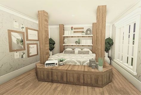 Roblox Bloxburg Aesthetic, Bloxburg Decor, Bloxburg Aesthetic, Bloxburg Rooms, Bloxburg Interior, Roblox Hacks, Bloxburg Bedroom, Roblox House, Blocksburg Room Ideas￼