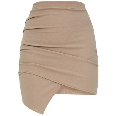 Emerald Green Ruched Wrap Mini Skirt ($22) ❤ liked on Polyvore featuring skirts, mini skirts, bottoms, wrap mini skirt, wrap skirts, gathered skirts and emerald green skirt Taupe Skirt, Beige Mini Skirt, Skirts Wrap, Short Wrap Skirt, Shirred Skirt, Ruched Mini Skirt, Skirts Short, Fotografi Digital, Skirt Wrap