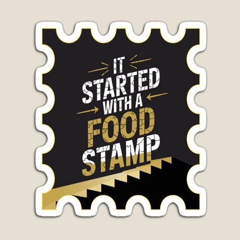 Food Stamps, Motivational Messages, Playful Design, A Food, Awesome Products, Magnets, My Art, Stamp, Art