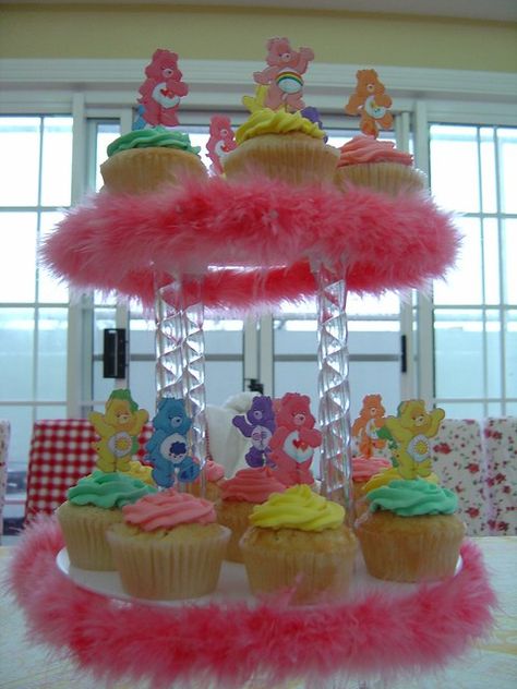 Care Bears Birthday Party, Care Bear Party, Girl Shower Themes, Baby Shower Party Themes, Care Bear Birthday, Bear Baby Shower Theme, Bear Cupcakes, 1st Birthday Party For Girls, Baby Shower Theme Decorations