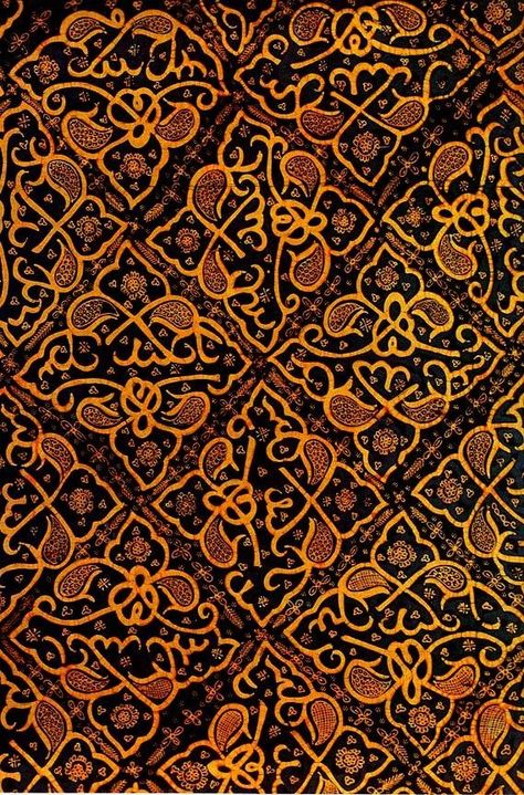 "Ceplok" a hand-drawn batik shawl by an unknown artist, Palembang, South Sumatra, 1925. Vegetable-dyed cotton Indonesian Textiles, South Sumatra, Indonesian Heritage, Batik Motif, Indonesian Art, Indonesian Batik, Batik Art, Motif Batik, Batik Design