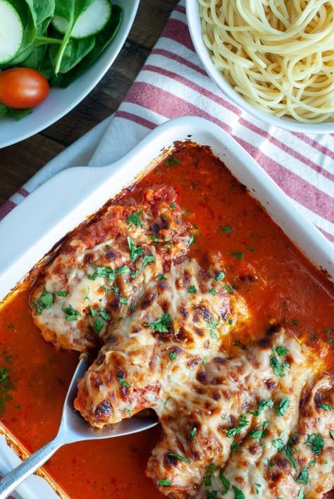 Easy Chicken Parmesan Bake - Macrostax Chicken Parmesan With Tenderloins, No Breading Chicken Parmesan, Chicken Parm Oven Baked, Macro Friendly Chicken Parmesan, High Protein Chicken Parmesan, Dump And Bake Chicken Parmesan, Unbreaded Chicken Parmesan, Baked Chicken Parmesan No Breading, Chicken Marinara Bake