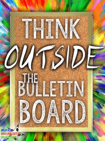 Think Outside The Box Bulletin Board, 3d Bulletin Boards, Music Room Bulletin Boards, School Library Bulletin Boards, Creative Bulletin Boards, Music Bulletin Board, Elementary Bulletin Boards, Music Bulletin Boards, Art Bulletin Boards