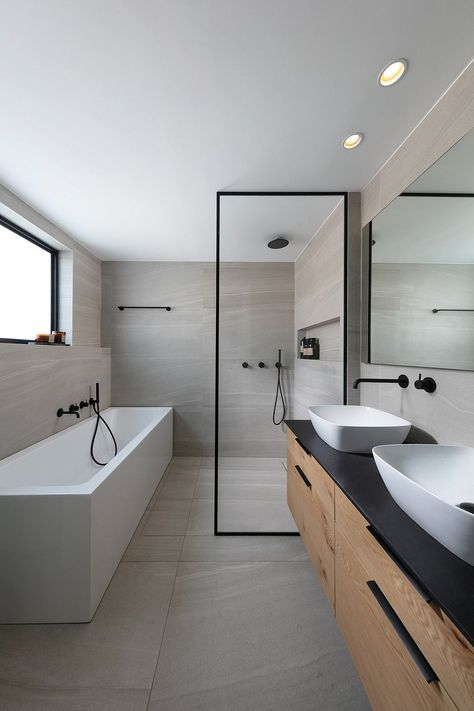 Bathroom Design Small Modern, Bathroom Design Layout, Bathroom Design Trends, Contemporary Bathroom Designs, Bathroom Redesign, Bathroom Design Decor, Bathroom Inspiration Decor, Bathroom Layout, Minimalist Bathroom