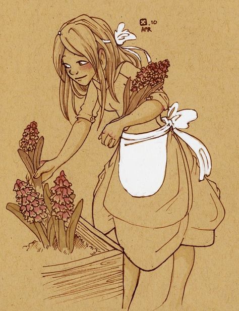 Picking Flowers Pose, Flowers Pose, Cartoon Characters Sketch, Lost Interest, Dug Out, Picking Flowers, Cartoon As Anime, Figure Drawing Reference, Body Poses