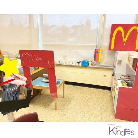 Drive Thru, Dramatic Play Centers, Kindergarten Centers, Play Kitchen, Dramatic Play, Early Childhood Education, Car Window, Ontario, Kindergarten