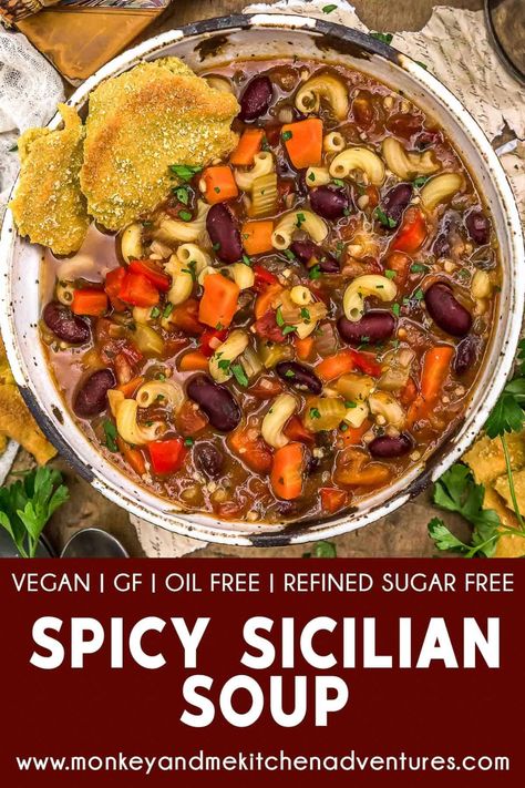 Sicilian Soup, Sicilian Chicken Soup, Sicilian Chicken, Sebi Recipes, Spicy Chicken Soup, Monkey And Me Kitchen Adventures, Monkey And Me, Beverage Ideas, Italian Diet