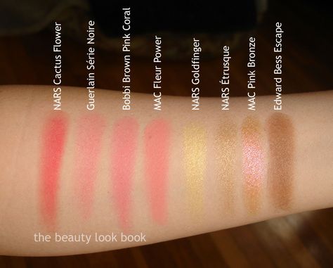 Edward Bess, Makeup Swatches, Coral Pink, Bobbi Brown, Nars, Blush, Coral, Mac, Makeup