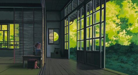 Totoro House, Neighbour Totoro, Studio Ghibli Background, Japanese Style House, Neighbor Totoro, Scenery Background, Animation Screencaps, My Neighbor Totoro, Hayao Miyazaki