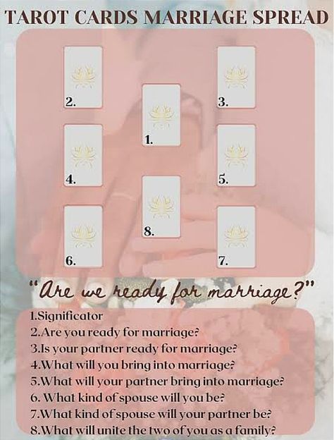 Marriage Tarot, Tarot Reading Spreads, Ready For Marriage, Marriage Cards, Learning Tarot Cards, Tarot Card Spreads, Tarot Book, The Hierophant, My Person